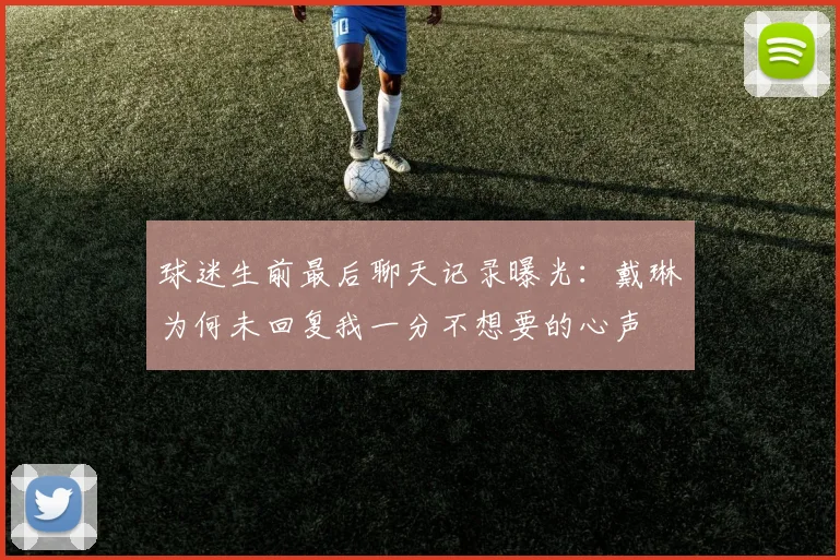 球迷生前最后聊天记录曝光：戴琳为何未回复我一分不想要的心声
